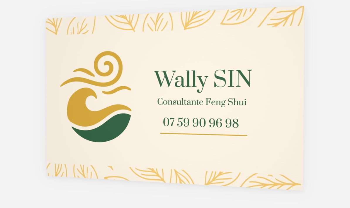 Wally Feng Shui – site & carte de visite